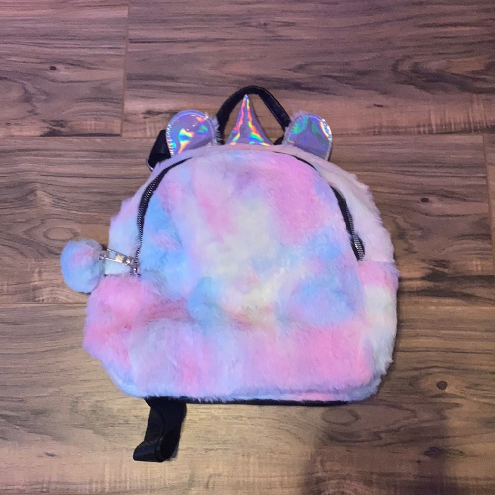 Fluffy Unicorn Backpack